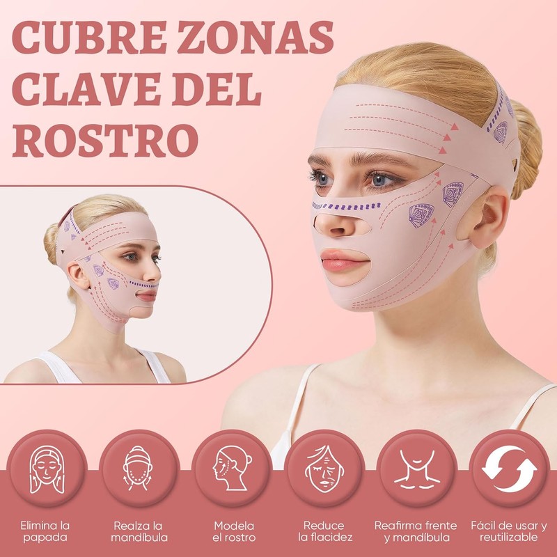 Faja Papada Facial Lifting 2 en 1 (Faja de Rostro