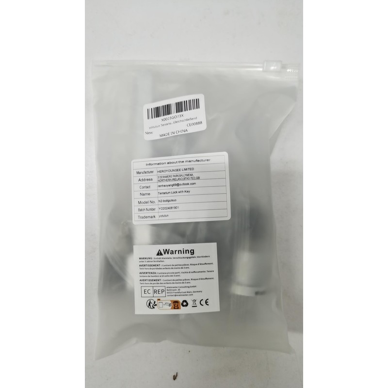 yotutun Terrarium Lock with Key Equal 4 Pieces Rack Lock