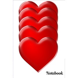 Notebook: Cool Heart Design Notebook,120 Pages, Great for journal writing, Students and Teachers
