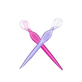 BIUDECO 3Pcs Portable Eyebrow Razors Set Stainless Steel Eyebrow Trimmers for Precision Shaping Lightweight Beauty Makeup Tools for Travel Transparent Purple Design