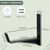 Thrivinest Window Box Brackets, 6 inch Flower Planter Box Brackets,