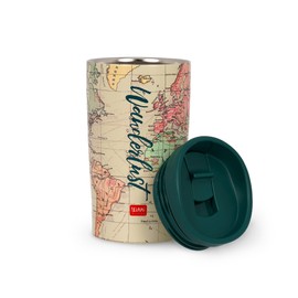 LEGAMI - Vacuum Tumbler Hot & Cold, Lightweight and Durable, Stainless Steel, 250 ml Capacity, for All Types of Drinks, with Hermetic Stopper, Travel Theme