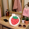 Strawberry Travel Hair Brush, Folding Round Massage Brush with Mini