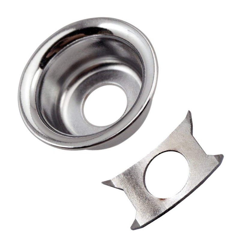 Chrome Recessed"Cup" Jack Plate for Fender Tele® Telecaster Squier Guitar