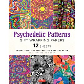 Psychedelic Patterns Gift Wrapping Papers - 12 sheets: 18 x 24 inch (45 x 61 cm) Wrapping Paper