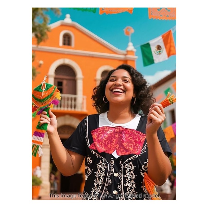 Funny World - Disfraz de Novedad Camiseta Mujer Camiseta Gráfica