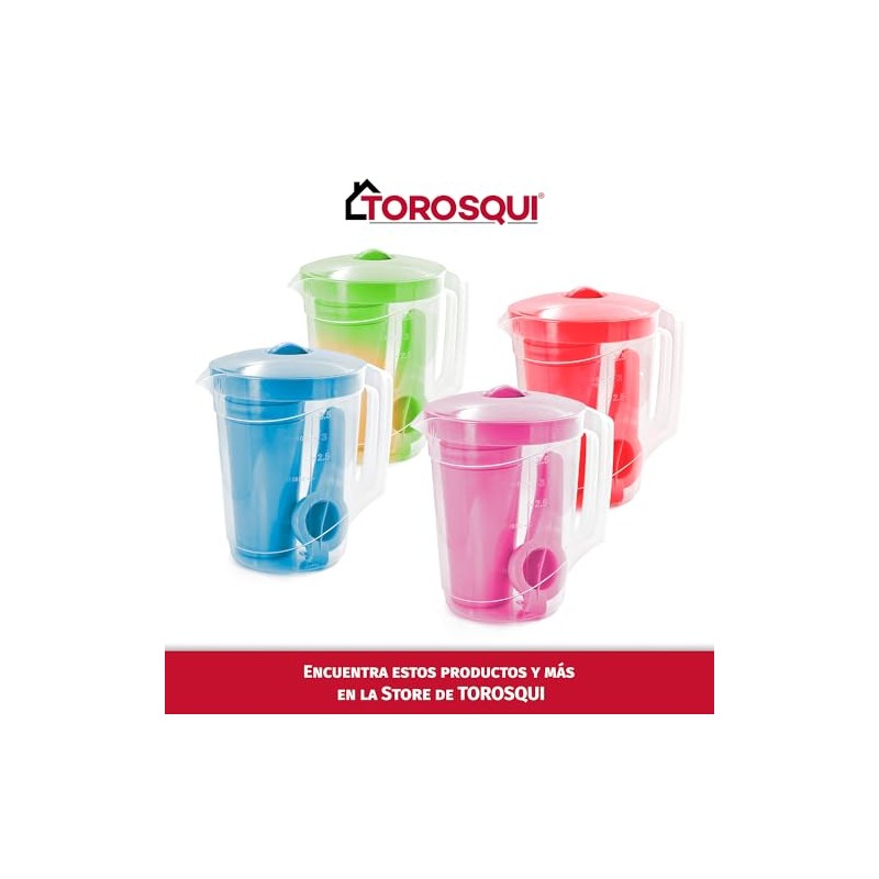 Torosqui Jarra de Agua con Asa y Tapa de Seguridad