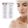 Didiseaon 2pcs Easy to Apply Eyebrow Stencils Temporary Imitation Eyebrows for Sparse Brows Brow Brushes Kit