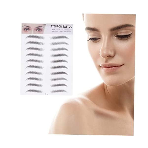 Didiseaon 2pcs Easy to Apply Eyebrow Stencils Temporary Imitation Eyebrows