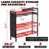 Large Power Tool Organizer Cart with Charging Station 8 Drill