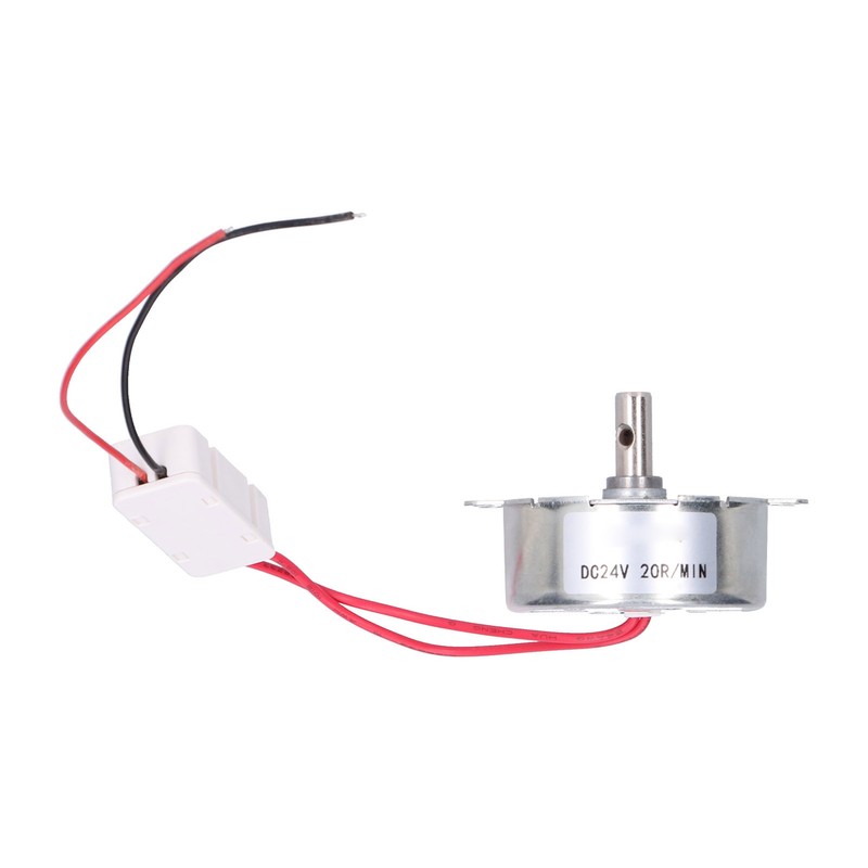 DC Motor 20RPM CCW/CW 4W 24V Horizontal Hole Tapping Shaft