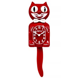 California Clock Co. NEW  LIMITED EDITION "SPACE CHERRY' CAT MADE IN THE USA (FREE BATTERIES) BC-52