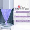 Litter Refill Bags Compatible with Litter Chanp, 4 Pack One