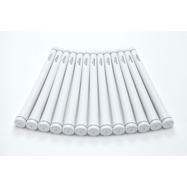 elitegrips TD50 Soft Golf Grips, Set of 13, Silver White,
