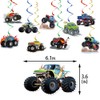 Monster Car Birthday Party Decorations Set Off-Road Happy Birthday Banner
