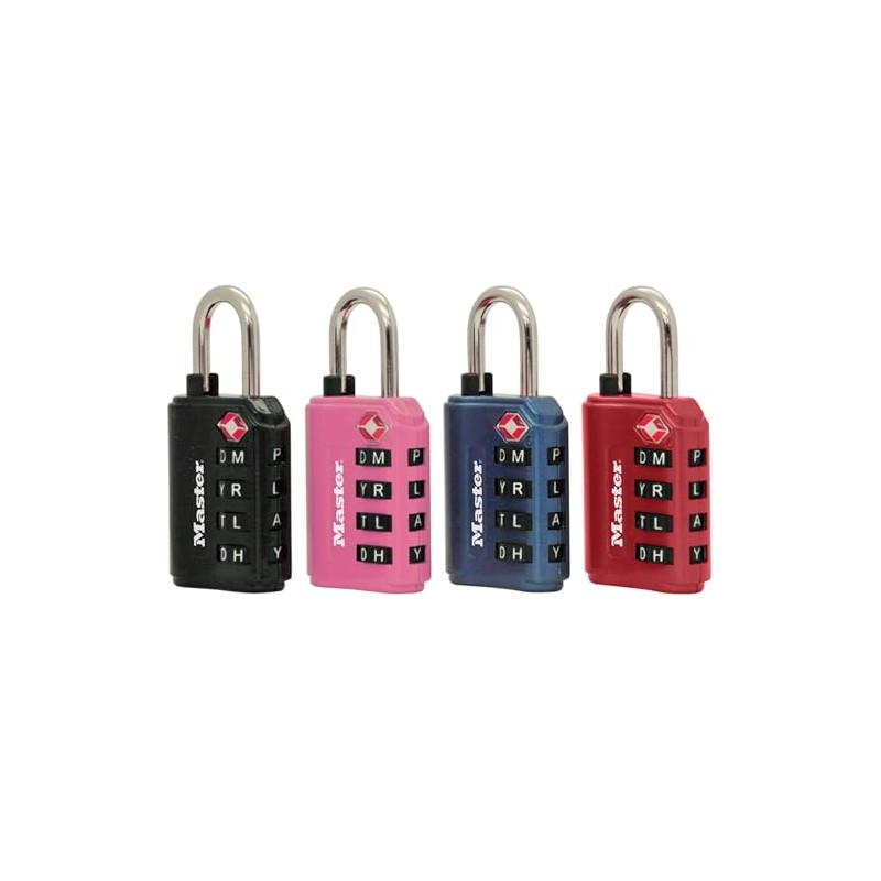 Master Lock 4691DWD TSA - Candado de combinación de contraseña
