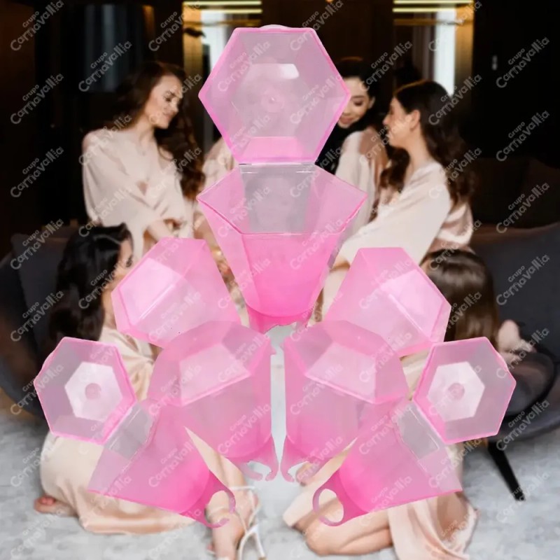 Anillo Shot Tequilero Diamante Despedida Soltera Bride Fiest Rosa