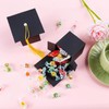 12 Pcs Graduation Caps box, Doctoral Caps Shaped Gift Box,