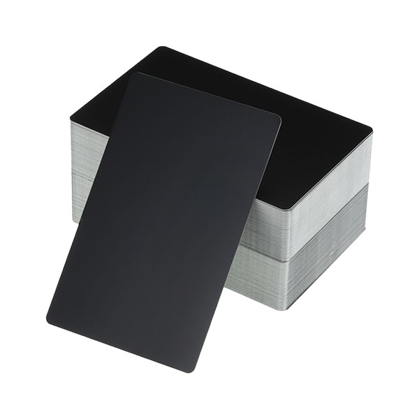 PATIKIL 300 Pack Metal Business Cards Blank, 0.45mm Thick 3.4x2.1