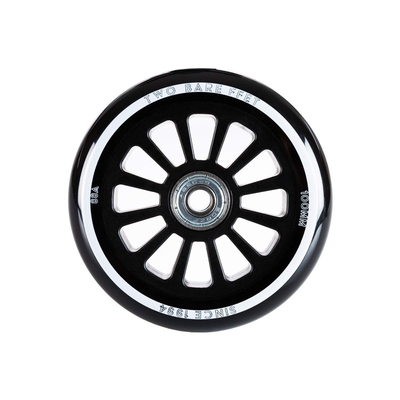 TBF Stunt Scooter Wheels - ABEC 9 Bearings Black (Pair)