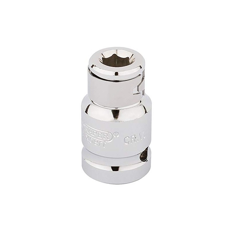 Draper 16810 1/2-Inch Square Drive Bit Holding 5/16-Inch Socket