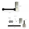 Hardware Store 7/8" X 7" Adjustable Gate Square Hinge Zinc