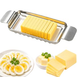 JAYVAR Cheese Slicer and Butter Cutter, 304 Stainless Steel Wire