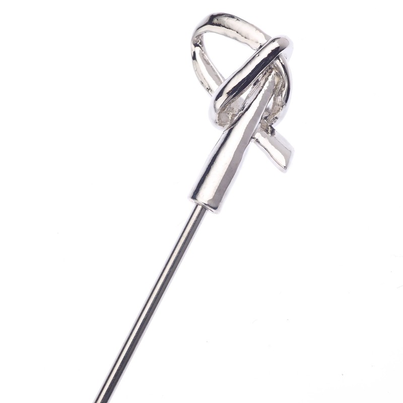 Barfly Cocktail Picks, Bamboo Knot, Stainless Steel, 4.5", Set of