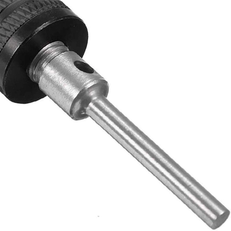 Mesee 2Pcs Mini Keyless Drill Chuck, 0.3-3.4mm Universal Quick Change