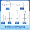 Glarks 30pcs 3 Styles M4 M6 Toggle Bolts Toggle Anchors