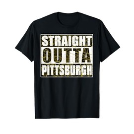 Vintage Pittsburgh Straight Outta Pittsburgh Hometown Pride T-Shirt