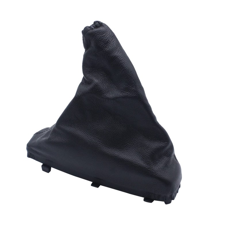 SHLPDFM Gear Stick Gaiter + Handbrake Gaiter Genuine Leather Black
