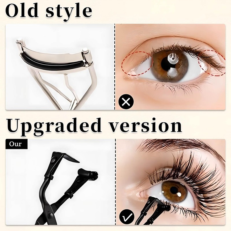 Eyelash Curlers for Hooded Eyes,Frameless Eye Lash Curle with Replace