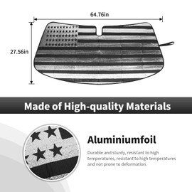 CherCar Fit for Ford F150 Accessories Windshield Sunshade Anti UV Rays Sun Visor Shade Cover Decor Trim Foldable Windshield Sun Visor Blocks UV Rays Fit for Ford F150 2009-2014