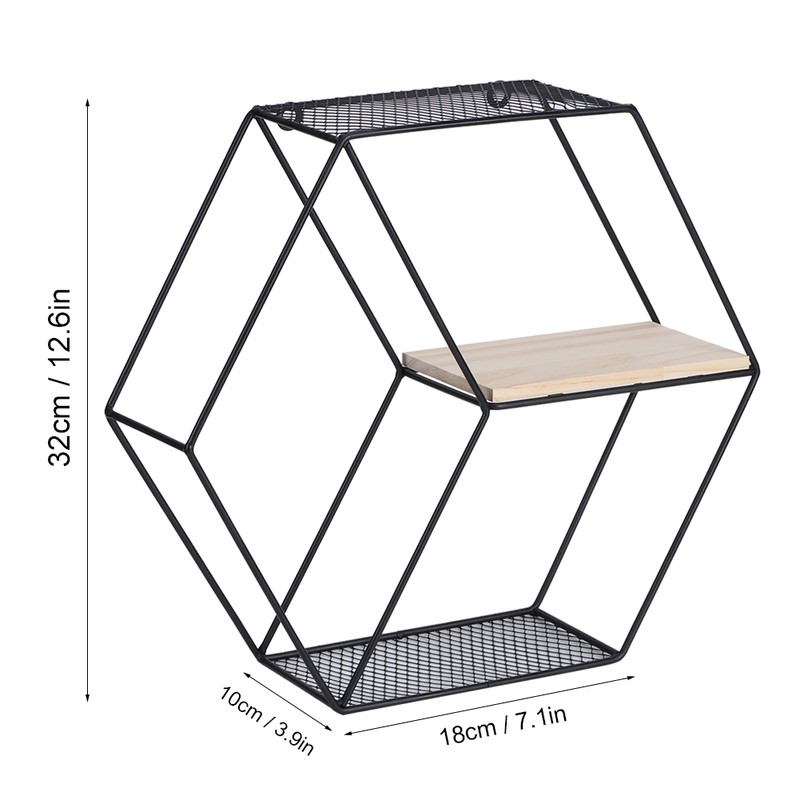 Nordic Style Floating Wall Storage Shelf Living Room Display Rack