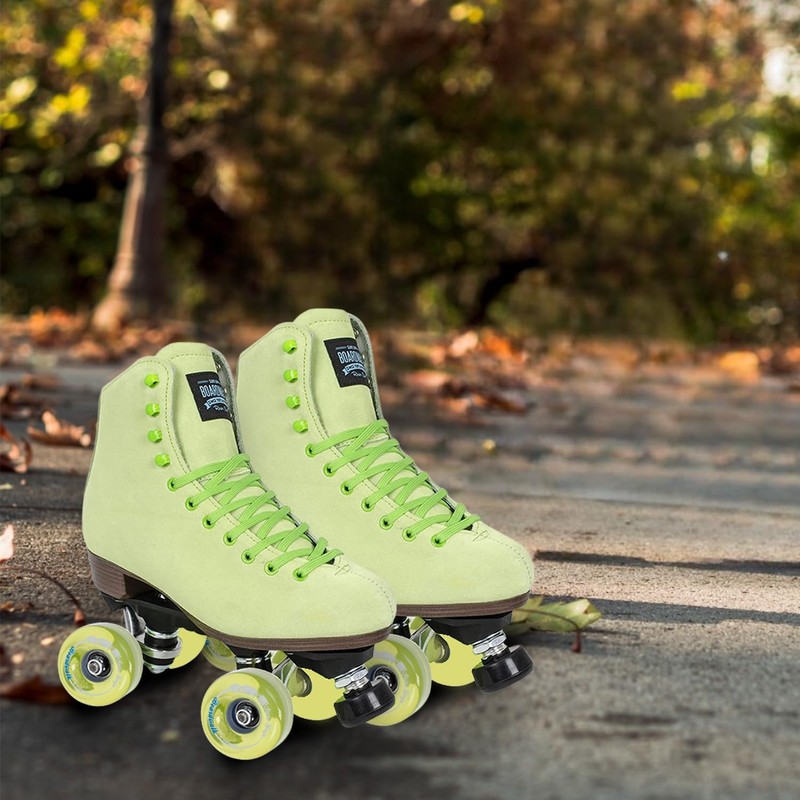 Sure-Grip Boardwalk Outdoor Roller Skating Wheels - Key Lime
