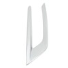 2PCS Front Fog Light Trim Silver Decoration Anti Fading Exterior