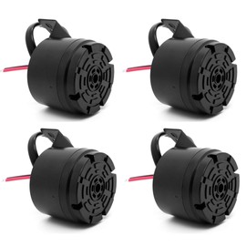 Yuesonic Universal 12-24V 100dB Waterproof Back-Up Alarm (Black-4 PCS)