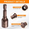 HARFINGTON Magnetic Nut Driver 8mm Hex Drive Socket S2 Tool