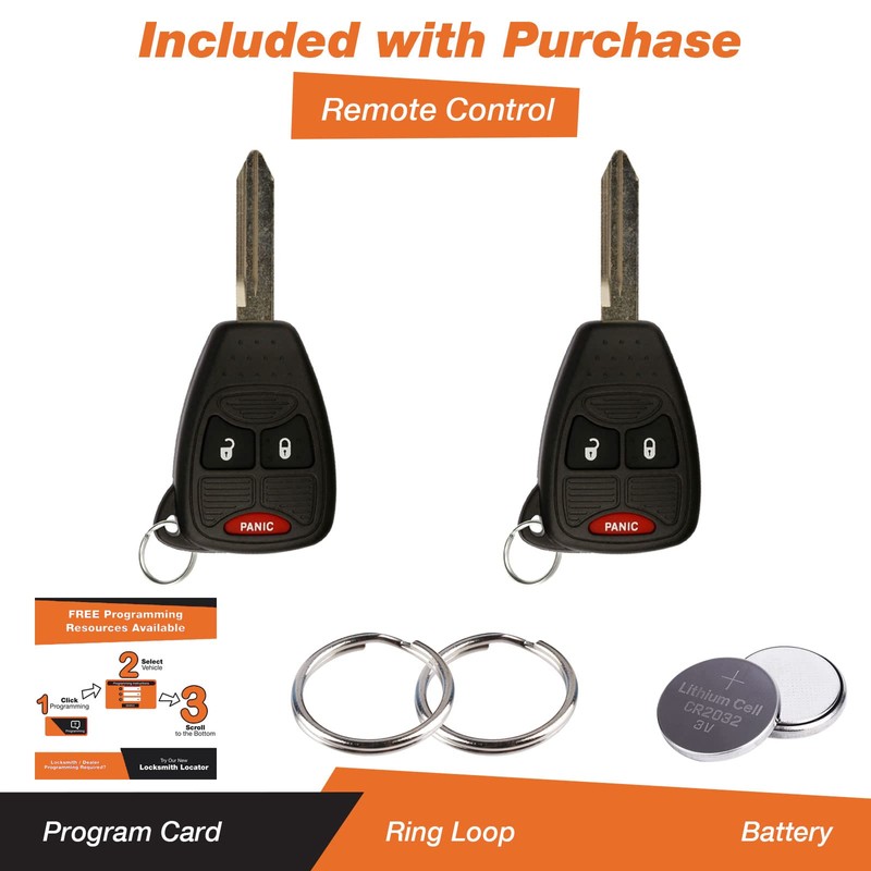Discount Keyless - Llave de repuesto sin cortar para coche,