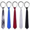 Sucrain 5pcs Boy's Necktie Pre-tied Adjustable Neck Strap Tie for