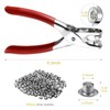 Grommet Eyelet Pliers Set, 1/4 inch Grommet Tool Kit Eyelet