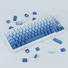 JOLINTAL 123 Keys Gradient Blue Keycaps, PBT Double Shot Dying