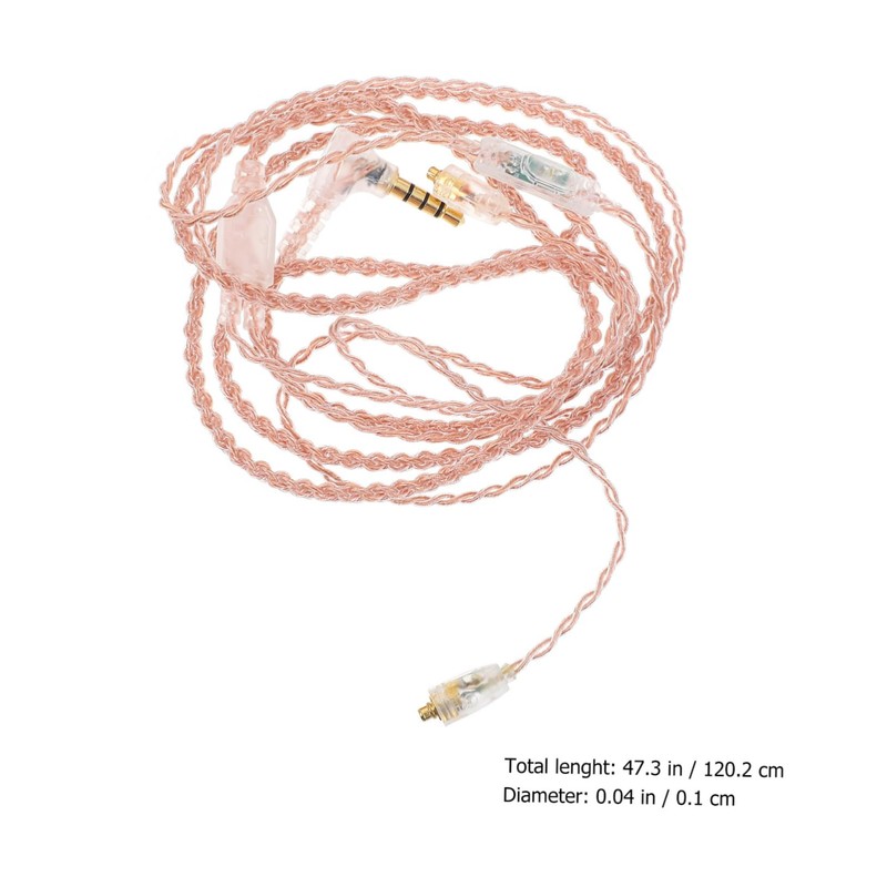 Gatuida 5pcs Earphone Cable Mic Control Flexible Headset Line for