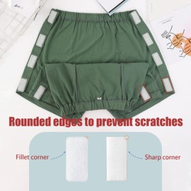 Lmaray 3 Pack Post Surgery Boxers for Men, Adaptive Underwears, Tear Away Underwear, Incontinence Stick-on Briefs