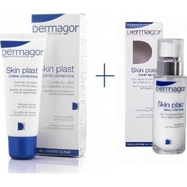 Dermagor Promo Pack with Skinplast Serum Fermete Strong Anti-Wrinkle Face Serum, 30ml & Dermagor Skinplast Creme Strong Anti-Wrinkle Face Cream with Hyaluronic Acid, 40ml
