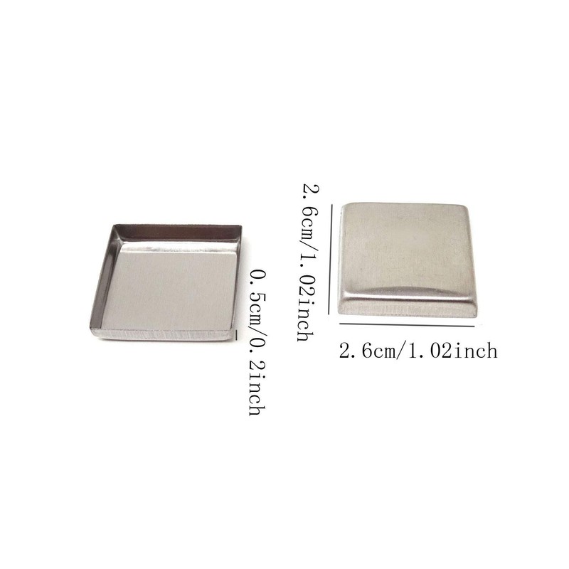 Honbay 56PCS Metal Empty Square Metal Pans Make Up Tins