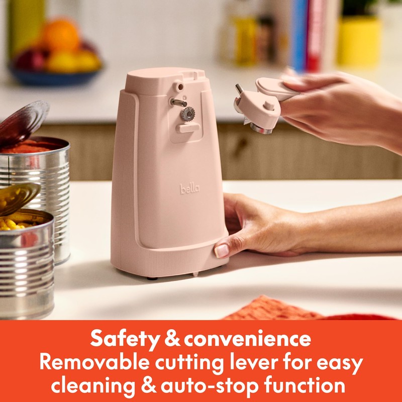 bella Electric Can Opener and Knife Sharpener, Multifunctional Jar and