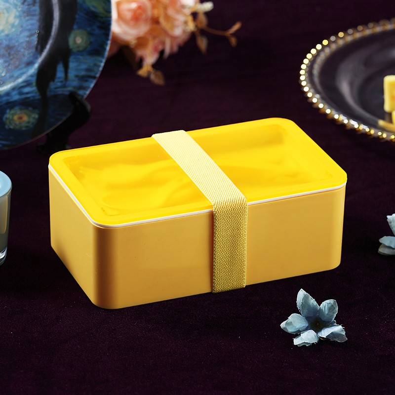 Lunch Box Rectangular Portable Partition Sealed Convenient Lunch Bento Box
