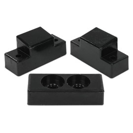 G-PLUS Black Hood Bumper Set Compatible with Hummer Humvee Replaces Factory #1233888, 12338896